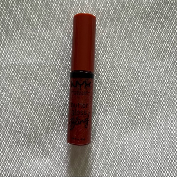 NYX Butter Gloss Bling Non-Sticky Lip Gloss Shade Shimmer Down Full Size NWT - Picture 6 of 13